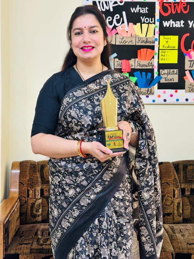 DBN Vidya Mandir has been honoured with the FAP State Award Trophy for its excellence in education and holistic student development"