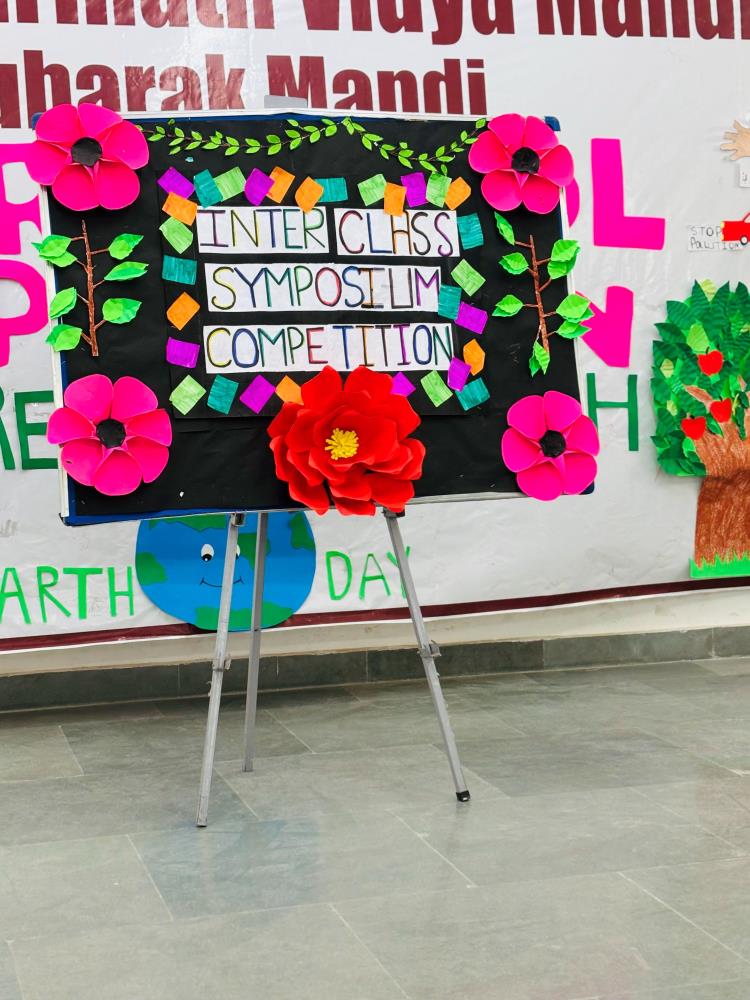 A vibrant Symposium was conducted, encouraging creativity, critical thinking, and confident expression among students.”